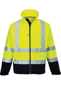 Hi Vis Classic Two Tone Softshell Jacket S425 Portwest Front