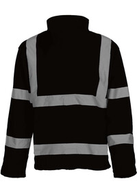 Personalised Hi Vis Softshell Jacket HVK09 Yoko Black Rear
