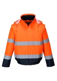 Two Tone Hi Vis 2 in 1 Jacket Portwest C464