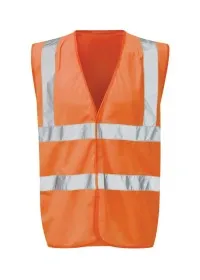 Orange Hi Vis Vest With Orange Piping Orbit