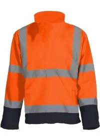 Personalised Hi Vis Softshell Jacket HVK09 Yoko Orange/Navy Rear