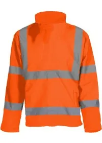 Personalised Hi Vis Softshell Jacket HVK09 Yoko Orange Rear