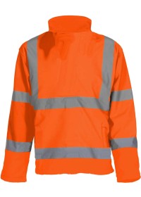 Personalised Hi Vis Softshell Jacket HVK09 Yoko Orange Rear