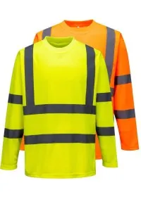 Personalised Hi Vis Long Sleeved T-Shirt S178
