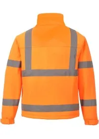 Hi Vis Classic Softshell Jacket S424 Portwest Orange Rear