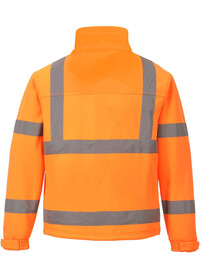 Hi Vis Classic Softshell Jacket S424 Portwest Orange Rear