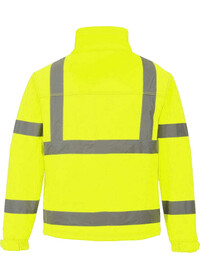 Hi Vis Classic Softshell Jacket S424 Portwest Yellow Rear