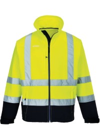 Hi Vis Classic Two Tone Softshell Jacket S425 Portwest Front