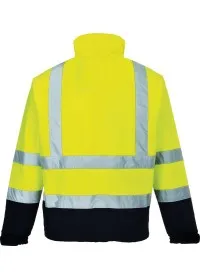 Hi Vis Classic Two Tone Softshell Jacket S425 Portwest Rear