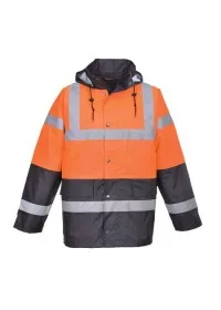 Custom Printed 2 Colour Hi Vis Coat Portwest S467