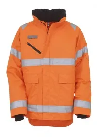 Yoko Fontaine Orange hi vis jacket