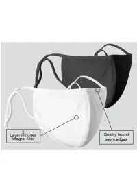 White Face Mask 3 layer