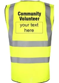 Community Volunteer hi vis vest