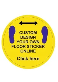 Custom Printed Social Distancing Floor sticker