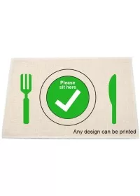 Do not sit here table placemat