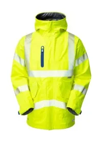 Hi Vis Waterproof Coat Leo A20 Yellow