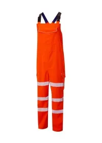 Hi Vis Bib & Brace Leo BB01 Orange Front