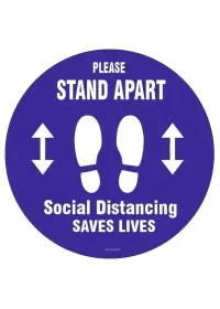 Social Distancing Floor Sticker 300mm