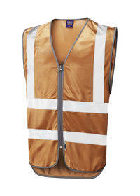 Bronze Colour HI Vis vest Leo W35