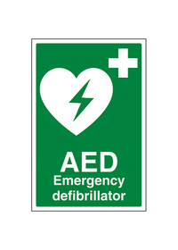AED Defibrilator Sign