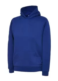 Uneek UX8 Children's Hooded Sweatshirt Royal