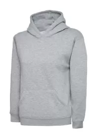 Uneek UX8 Children's Hooded Sweatshirt Heather Grey
