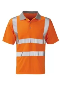 HVPS Orange Hi Vis Poloshirt