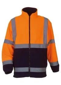 Oraneg anvy hi vis fleece