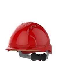 EVO3 Vented Safety Helmet With Wheel Ratchet JSP Red