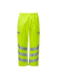 Pulsar Yellow Hi Vis Waterproof Overtrousers P206