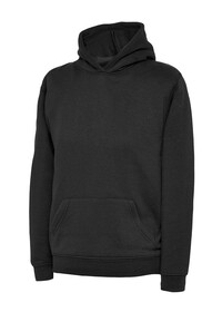 Uneek UX8 Children's Hooded Sweatshirt Black