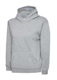 Uneek UX8 Children's Hooded Sweatshirt Heather Grey