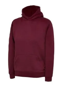 Uneek UX8 Children's Hooded Sweatshirt Maroon