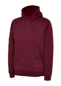 Uneek UX8 Children's Hooded Sweatshirt Maroon