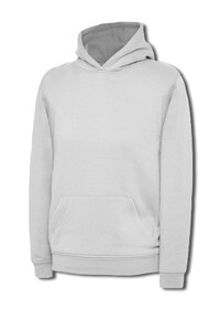 Uneek UX8 Children's Hooded Sweatshirt White