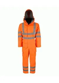Waterproof Hi Vis Rail Coverall Breathable