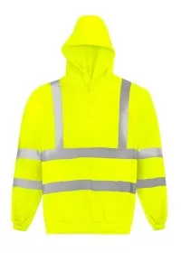 HVHSP Vanguard Hi Vis Hooded Sweatshirt Orbit Yellow