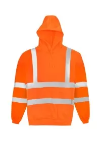 HVHSP Vanguard Hi Vis Hooded Sweatshirt Orbit Orange