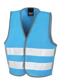 R200J Childrens Hi Vis Vest  Sky Blue