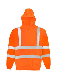 HVHSP Vanguard Hi Vis Hooded Sweatshirt Orbit Orange