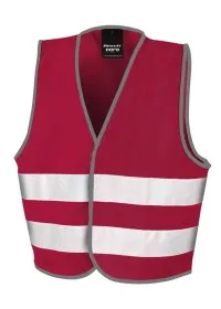 R200J Childrens Hi Vis Vest Burgundy