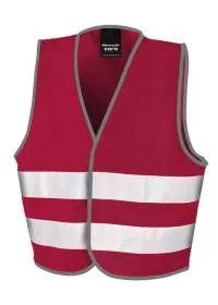 Kids Burgundy Hi Vis Safety Vest R200J