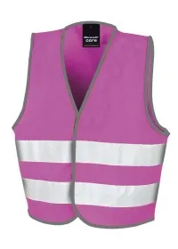 R200J Childrens Hi Vis Vest Pink