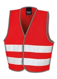 R200J Childrens Hi Vis Vest Red