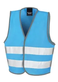R200J Childrens Hi Vis Vest  Sky Blue