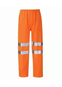 Orange Hivis Breathable Overtrousers HVTRB01