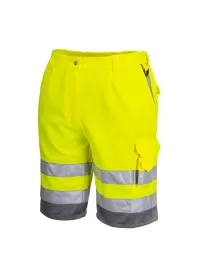 Portwest Hi Vis Shorts E043 Yellow side
