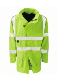 Flame Retardant Anti Static Hi Vis Coat EN1149 EN534