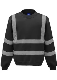 Black Hi Vis Sweatshirt Yoko HVJ510
