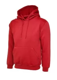 Uneek UC510 Ladies Deluxe Hooded Sweatshirt Red